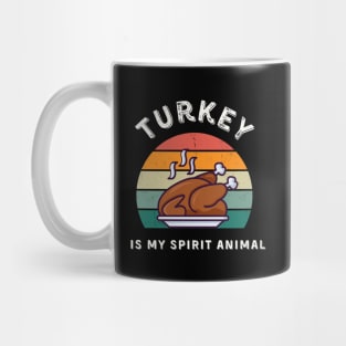 Funny Retro Turkey Thanksgiving Mug